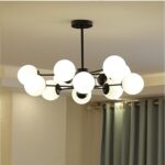 Dutti D0019 LED chandelier creative magic bean glass ball Pendant Light modern personality living room lamp american iron restaurant bedroom study lighting